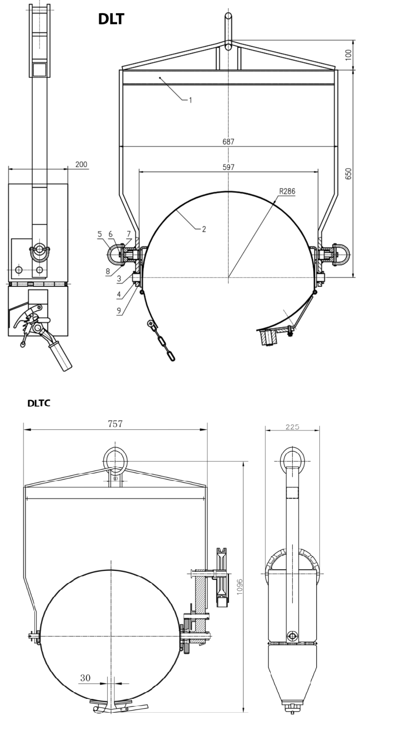 dlt and dltc dimensions